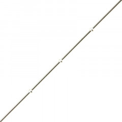Chaine de cheville Argent boule QDR 1 rang