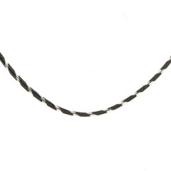 Chaine de cheville Argent BOSTON Ruthénium