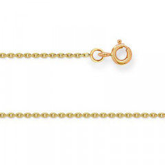 Chaine FORCAT Or 375°°° Diamantée 1MM - 45cm
