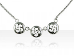 Collier Argent 3 MOTIFS JEREZ/CB PM - CH FL       