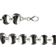 Collier Argent DISCUS                           