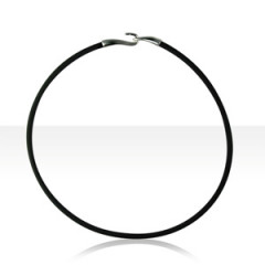 Collier Argent GOMME 40/ATTACHE RAPIDE  45CM    