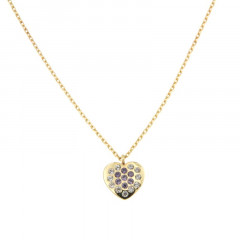 Collier COEUR AMETHYSTE Or 375°°° 