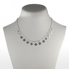 Collier croix basque argent 