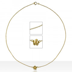 Collier Plaqué Or 1 HIBISCUS PM                 