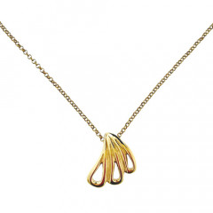 Collier Plaqué Or PALMY TRI PM - 40cm