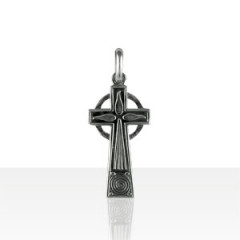 Croix Argent CELTIQUE HERMINE/TRISKELL            