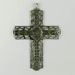 Croix Argent DECORATIVE AJOUREE GM                