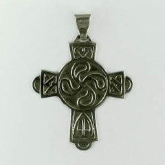 Croix Argent TREFLE                               