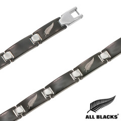 Bracelet Acier NOIR LOGO ALL BLACKS