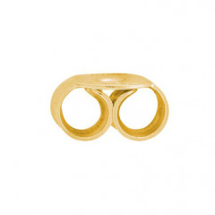 Fermoir Poussette Or 375°°° pour boucle d'oreille (vendue à l'unité)