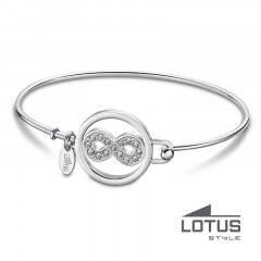 Jonc INFINI Cristaux Acier LOTUS STYLE Bijoux