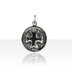 Médaille Argent FOND STRIE CROIX CATHARE          