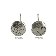 Médaille Argent "GRAFFITI" PM COEUR             