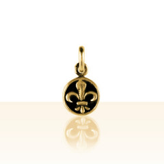 Médaille Plaqué Or FLEUR DE LYS PM              