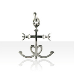Pendentif Argent CROIX DE CAMARGUE MASSIVE TGM         