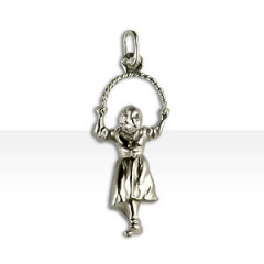 Pendentif Argent DANSEUSE ARC                          
