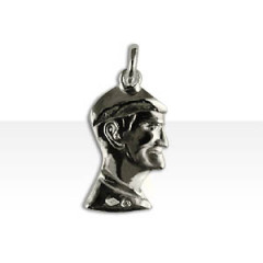 Pendentif Argent TETE BASQUE                           