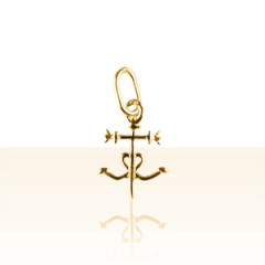 Pendentif Plaqué Or CROIX DE CAMARGUE PM             