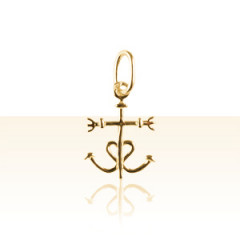 Pendentif Plaqué Or CROIX DE CAMARGUE MM             
