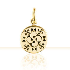 Pendentif Plaqué Or CB GRAVEE                   