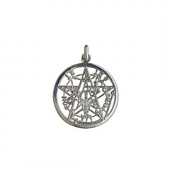 PENTAGRAMME Argent DECOUPE GM 80                  