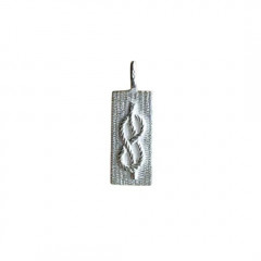 Plaque Argent RECTANG + LAC D'AMOUR GM            