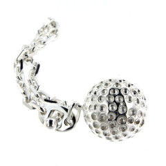 Porte-clés Argent BALLE DE GOLF                  