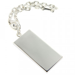 porte cles a graver en Argent massif