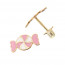 boucles d oreilles bonbons en Or pour petite fille