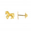 Boucles d oreille CHEVAL en Or pour enfant 
