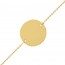 Bracelet jeton Or jaune 18 carats