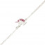Bracelet licorne Argent laqué rose - Bijou Licorne enfant Ado