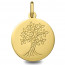 Médaille bapteme arbre de vie Or jaune