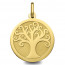 medaille bapteme arbre de vie Or jaune 18K