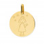 medaille bapteme petite fille