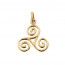 Pendentif triskell Or 18 carats - fabrication francaise