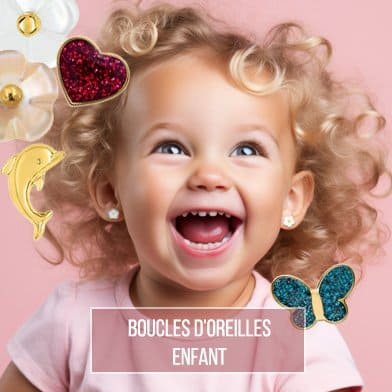 Boucles d'oreilles en or : étoile, coeur, coccinelle, cerise...